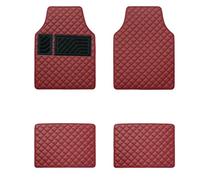 HXCVKXHI Tapis de Sol de Voiture pour Ford Puma St-Line 2020-2025, Antidérapant Tapis de Sol Tous Temps de Voiture Amovible Protection, Moquette Accessoires, D/Red