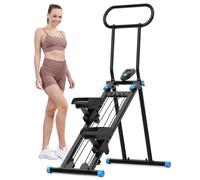 HXD-ERGO Stepper d’Escalier Pliable Fitness 2025, Appareil Cardio Maison Professionnel avec Guidon Réglable, Écran LCD, Machine d’Entraînement Complet du Corps Compacte