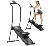 HXD-ERGO Stepper d’Escalier Pliable Fitness 2025, Appareil Cardio Maison Professionnel avec Guidon Réglable, Écran LCD, Machine d’Entraînement Complet du Corps Compacte (Magnetischer Widerstand)