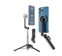 HXDKJSO Perche à Selfie magnétique Telesin avec trépied et télécommande Magsafe for téléphone Portable, Prise de Vue Verticale(0.69m Selfie Stick)