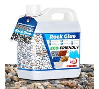 HXDZFX Liant Gravier Extérieur - Colle pour Pierre De 32 Oz pour Une Adhérence Solide des Roches, du Gravier Et du Paillis, Durable, Non Toxique, à Séchage Rapide Et Résistante Aux Intempéries