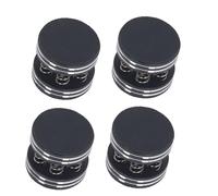Hxenotropy 4 pieds d’isolation pour haut-parleur à ressort, amortisseurs de vibrations pour enceintes sans fil, pointes antichoc en alliage d’aluminium haute densité avec base en caoutchouc