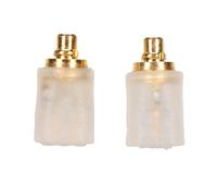 Hxenotropy Adaptateur de câble MMCX pour IE300, IE600, IE900 et N30, N40, N5005 : câble de Remplacement MMCX vers connecteur Femelle 0,78 mm, avec Fil HiFi argenté-étain pour (Transparente)