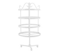 Hxenotropy Présentoir rotatif à 144 trous pour boucles d’oreilles, support de présentation de bijoux pour boucles d’oreilles, organisateur de bijoux rotatif avec de nombreux emplacements de (Blanche)