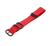 HXFFXHF 18/20/22/24 mm Military Sport Style Sport-Resistant Skin Friendly Toile Watch Watch Black Ring Backle Nylon Watchband Band