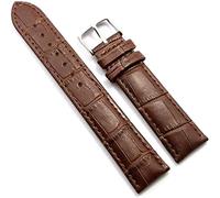 HXFFXHF 18 mm 20 mm 22 mm 24 mm 26 mm Crocodile Style Watch Watch Conce Design en cuir en cuir bracelet Remplacement pour les femmes de femmes pour hommes (Couleur: marron, taille: 22 mm)