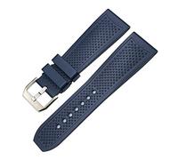 HXFFXHF 20 mm 21 mm en caoutchouc Silicone Watchband 22 mm 23 mm 24 mm Ajustement pour London Tank Santos Sports Softproof Watch Strap Series