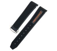 HXFFXHF 22 mm Silicone Watch Band Women Men Watch Bands pour Omega Sxwatch Speedmaster 007 SEAMASTER 300 AT150 SILICONE Watch Strap