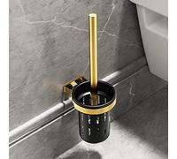 HXFFXHF Accessoires DE SOIRME DE Salle DE SOCHE Caddy PUND-Free Black Gold Luxury Salle de Bain, Espace Organisateur de Salle de Bain en Aluminium, Porte-Serviette de Toilette Stagitre de la Salle de