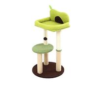 HXFFXHF Arbre à Chat Cadre d'escalade pour Chat Avocat Grand Cadre d'escalade pour Chat Multicouche Litière pour Chat Arbre à Chat Stable Table de Chat intégrée Arbre à Chat (Couleur: Or) Vision