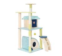 HXFFXHF Arbre à Chat pour Animaux de Compagnie, Cadre d'escalade, litière pour Chat, Maison pour Chat, Colonne Tongtian, Grande étagère pour Chat, Vision de l'arbre à Chat