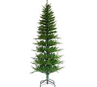 HXFFXHF Arbre de noël en Forme de Crayon de Sapin de 4 Pieds, Arbres décorés Minces avec Support en métal, Arbre de noël à charnière en épicéa, Assemblage Facile, Nouveau