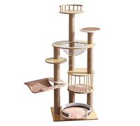 HXFFXHF Arbres à Chat Griffoirs universels pour Chats Accessoires Solides pour Chats Cadre pour Chat Escalade Cage intégrée pour Chat Maison Civière Arbre à Chat