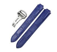 HXFFXHF Band de montre en cuir authentique 14 mm 16 mm 18 mm 20 mm 22 mm pour Ballon Bleu de Convex Type Colorful Calfskin Watch Strap (couleur: rouge, taille: 16 mm)
