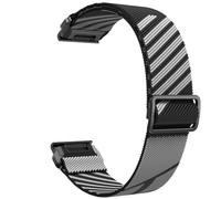 HXFFXHF Bande en Nylon élastique de 22 mm pour 5 6 7 Strape À ATTRE MADIQUE / 965/955 / S62 (Blue Black)