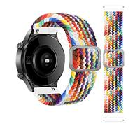 HXFFXHF Bandes de bracelet de poignet correa tressées pour Coros Apex Pro/Apex 46 42 mm Smartwatch Watchband Pace 2 Pace2 Bracelet Correa (couleur: noir et blanc, taille: 22 mm universel)