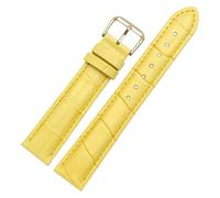 HXFFXHF Bandoues de Montre de Remplacement 12/13/14/15/16/17/18/19/21/21/22/23/23/24 mm Bambou à Grains de Bambou à Grains de Vache avec Boucle de Broche en Or (Rouge, 13 mm)