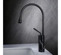 HXFFXHF Basin Rose Gold Hot Cold Cold Lavotory Robinet and Marble Bathroom Niching lavel Mixer Taps Brass