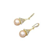 HXFFXHF Boucles d'oreilles Champagne Pearl Pendant Boucles d'oreilles Light Temperament Light Temperament Moucles d'oreilles Haut de Gamme
