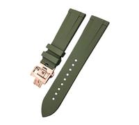 HXFFXHF Bracelet de montre en caoutchouc fluoré pour Vacheron Constantin Rouge/bleu/noir 20 mm, 21 mm, 22 mm, 20 mm, A