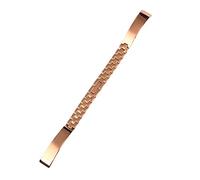 HXFFXHF Bracelet de remplacement de bracelet en or rose en argent en argent 6 8 10 12 14 mm Small Size Dial Lady Watch Chain (Couleur: Rose Gold, Taille: 14 mm)