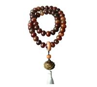 HXFFXHF Bracelet Panzhu, Chapelet Bouddhiste, Bracelet, Bracelets perlés, Perles de Chapelet, Bodhigen Tient Un Sachet de Lotus et des Cordes Zen Perles de prière pour Une Boucle de bouteuse en