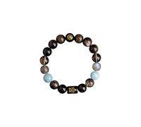 HXFFXHF Bracelets de fengshi perlé naturels, Crystal d'énergie Cinq Dieux de Richesse Bracelets Bracelets attirent Le Bracelet Extensible en Cristal Blanc Chanceux pour Les Hommes soulagent Le