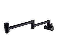 HXFFXHF Brasse Pot Remplissage Robinet d'eau Froide Cuisine Commerciale Pliage Pliant des Bras Swing Doubles Swing Extensible Deux poignées pour Le Montage Mural robinets d'évier, orbe