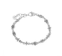 HXFFXHF Collier Crucifix Love Hexagram Splicing Bracelet Femme Personnalité Lumière Luxury Fashion Fashion Candarbone