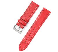 HXFFXHF Cuir double face 18 mm 20 mm 22 mm 24 mm watchband à libération rapide Bande de monatille Men de montre femmes Jouen Red Black Watch Accessoires (gris, 24 mm)