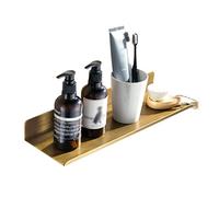 HXFFXHF Étagères de Salle de Bain exquises Organisateur de Rack de Salle de Bain Antique, Porte-cosmétique entièrement cuivre, Rack de Rangement de partition monté sur Le Mur de Style européen
