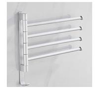 HXFFXHF Étagères flottantes tige rotative de salle de bain, porte-serviettes mural, tige de rangement pour salle de douche, installation sans perforation (couleur : style 2, taille : trois couches