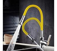 HXFFXHF Kitchen Taps Robinet silice Gel Nez Robinet de Cuisine Toute Direction Le Levier Unique et Le mélangeur à Eau Chaude Robinet de Cuisine Tourne Le Robinet