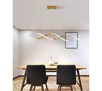 HXFFXHF Lampe Suspendue/avec télécommande LED Pendante Table à Manger Moderne Table de Plafond dimmable Hauteur de Plafond réglable Chandelier Spiral Designer PRENDANT