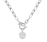 HXFFXHF Les accessoires de bijoux pour filles basculent pour les femmes, basculer le collier pendentif avec palette en papier - Lock de pendentif en chaîne cardiaque, collier de carrière