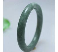 HXFFXHF Mesdames Bangles, Jade naturel, bracelet de couleur jade ronde, bracelet de jade femelle, pour la mère à sa petite amie, 62 mm, 60 mm