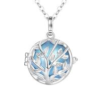 HXFFXHF Nouveau 2025 20Mm Mode Cristal Arbre Cage Harmonie Carillon Cloche Pendentif Ange appelant Bola Collier pour Bijoux de Grossesse Accessoires de Mode Cadeau créatif