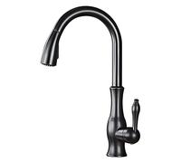 HXFFXHF Paye de Douche Put-Down Kitchen High Arch 2 Modes Robinet de Cuisine en Laiton en Laiton, Rotation 360 °