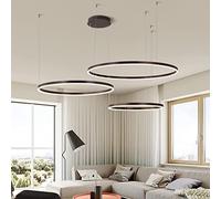 HXFFXHF Pendante Light Moderne LED Dimmable Salon Salon Lustre avec télécommande Chic Pendante Salon Salon Room de Salle à Manger