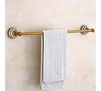 HXFFXHF Rail de Serviette pour Salle de Bain, Porte-Serviette européen Vintage, Porte-Serviette à Main de Bain de Serviette Antique, Tout-Barre/Porte-Serviette en cuivre/Porte-Serviette (Couleur