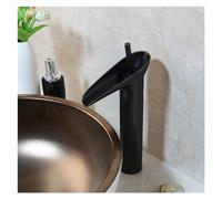 HXFFXHF Robinet, Bassin de Salle de Bain Gris Robinet à vin Style Verre Simple Levier Cascade robinets Moteur à Eau Chaude et Froide Pont de Pont