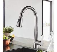 HXFFXHF Robinet de Cuisine Tire Le mélangeur à Eau Taps Brackaged Nickel Sink Mixer Tap Pivot