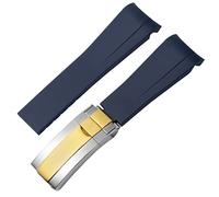 HXFFXHF Rubber Silicone Watchband 20 mm 21 mm pour Submariner Daytona Deepsea Oysterflex -Strap Watches Band Gmt Watch