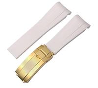 HXFFXHF Rubber Silicone Watchband 20 mm 21 mm pour Submariner Daytona Deepsea Oysterflex -Strap Watches Band Gmt Watch