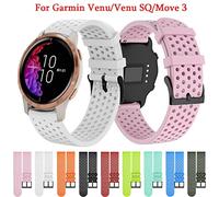 HXFFXHF Sangle de montre intelligente de 20 mm pour Venu Sq Vivoactive 3 Vivomove HR Silicone Soft Bands Forerunner 245m 158 55 Watchband Bracelet