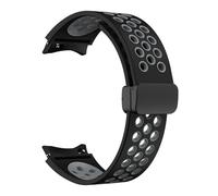 HXFFXHF Sangle de silicone de 20 mm pour Samsung Galaxy Watch 6 Classic 43 47 mm 5pro 45 mm Breather No Gaps Buckle Watch 7 6 5 4 40 mm 44 mm Bands