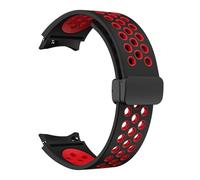 HXFFXHF Sangle de silicone de 20 mm pour Samsung Galaxy Watch 6 Classic 43 47 mm 5pro 45 mm Breather No Gaps Buckle Watch 7 6 5 4 40 mm 44 mm Bands