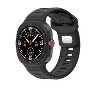 HXFFXHF Sangle de silicone sportif pour Galaxy Watch Ultra 47 mm Soft Band Two Color Band pour Galaxy 7 Ultra No Gaps Watch Band