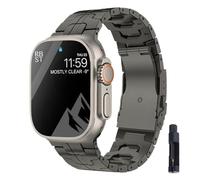 HXFFXHF Sangle en titane pour bande Ultra 49 mm 45 mm 41mm 38 42 mm 44 mm STRAP METAL CORRAS IWATCH Série 8 7 6 SE 5 4 3 Bracelet Watch Bands