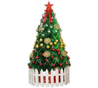 HXFFXHF Sapin de Noël en Aiguille de Pin Artificiel,Sapin de Noël de Luxe Premium Magnifiques Décorations et Ornements d'Arbres de Noël-C 120cm(4ft) Le Nouveau